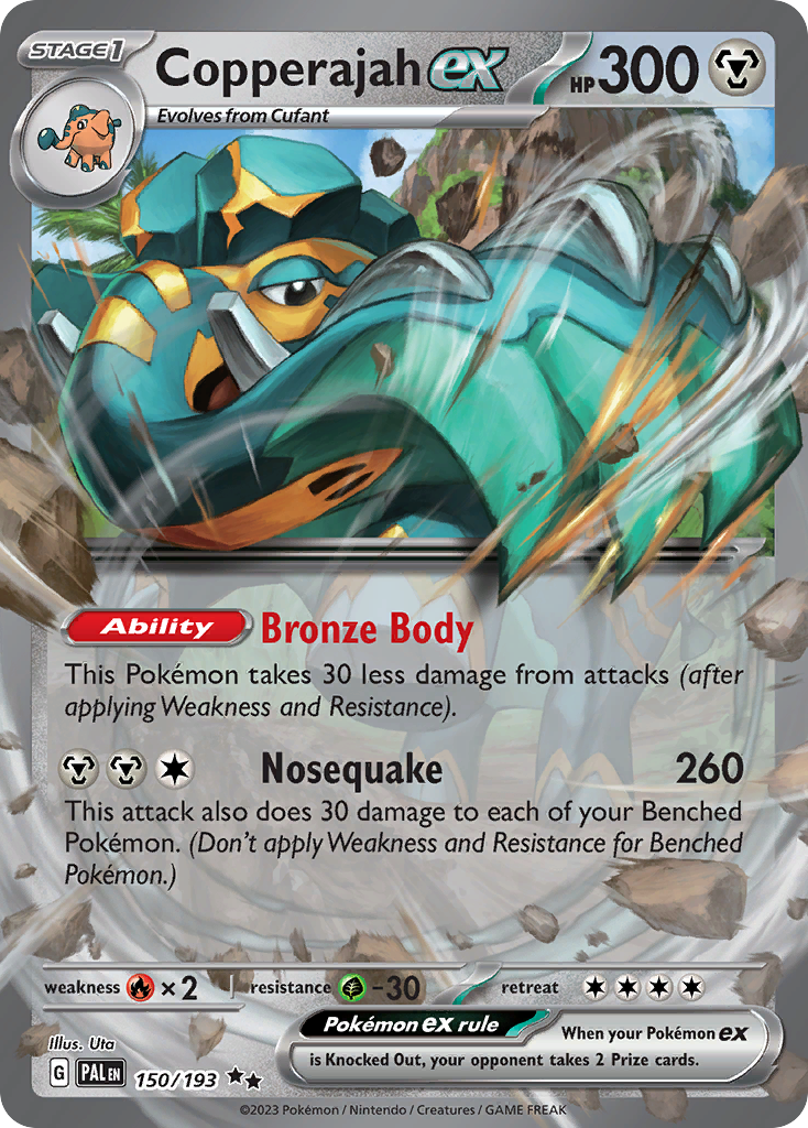 Copperajah ex Pokémon card