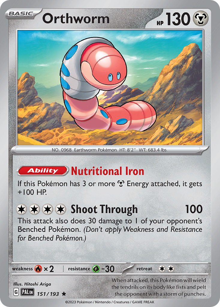 Orthworm Pokémon card