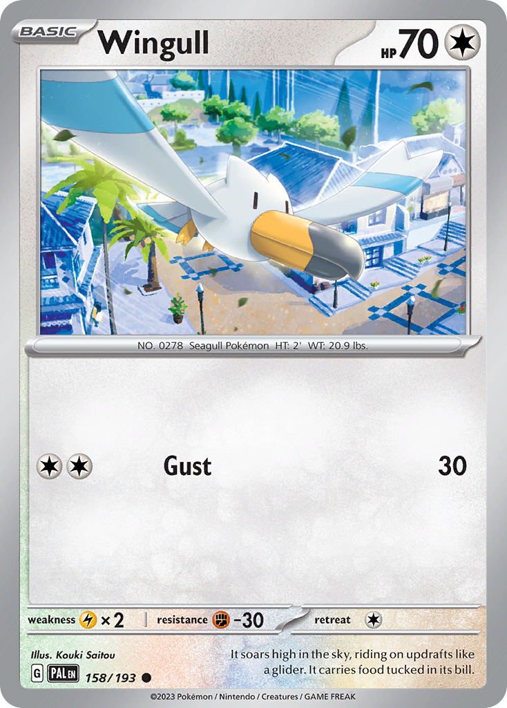 Wingull Pokémon card