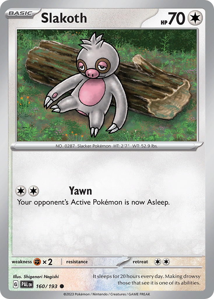 Slakoth Pokémon card