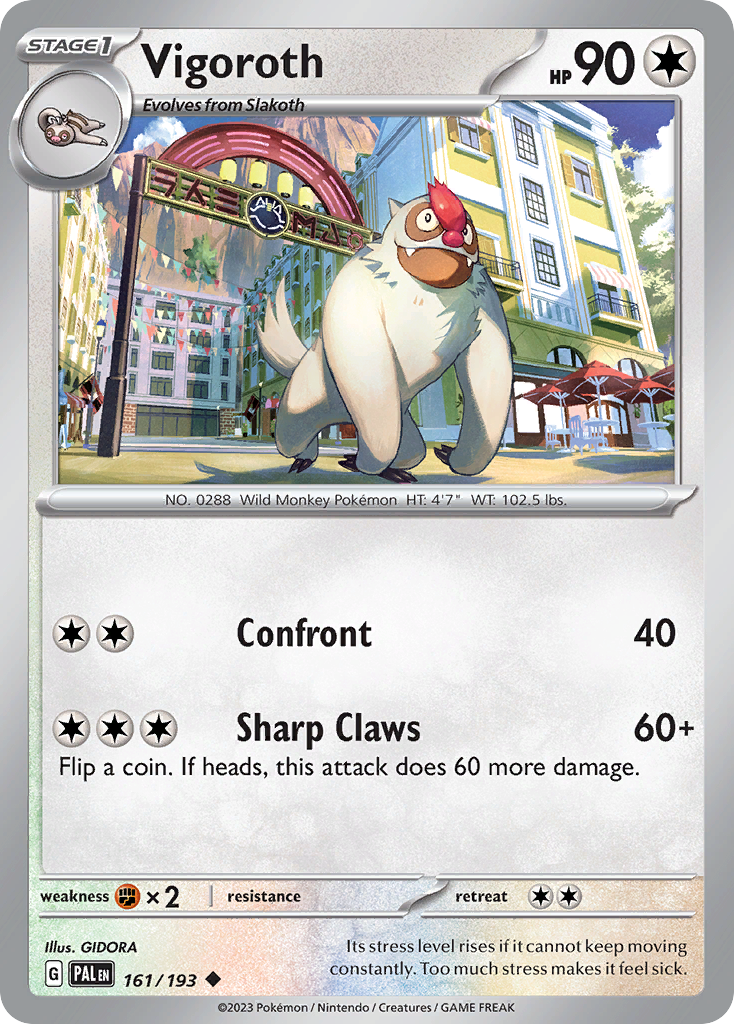 Vigoroth Pokémon card