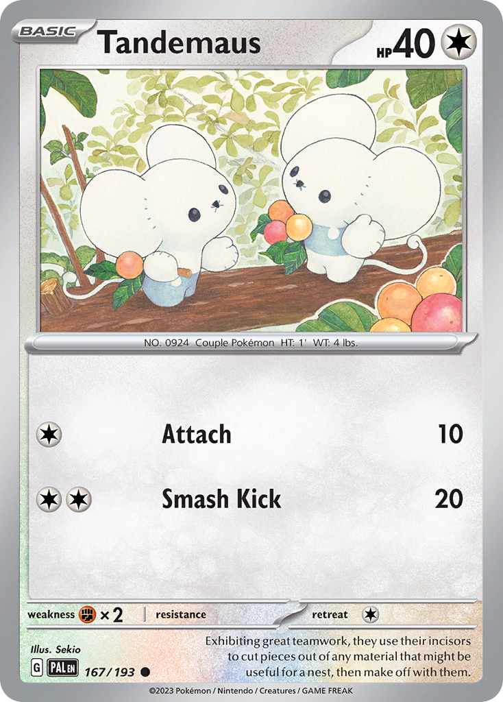Tandemaus Pokémon card