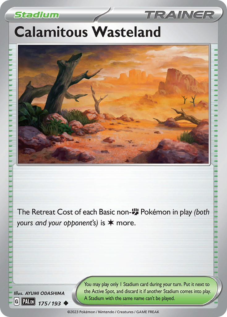 Calamitous Wasteland Pokémon card