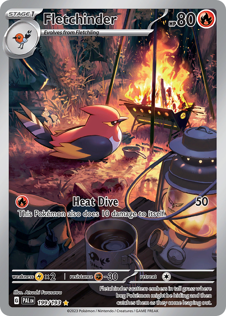 Fletchinder Pokémon card
