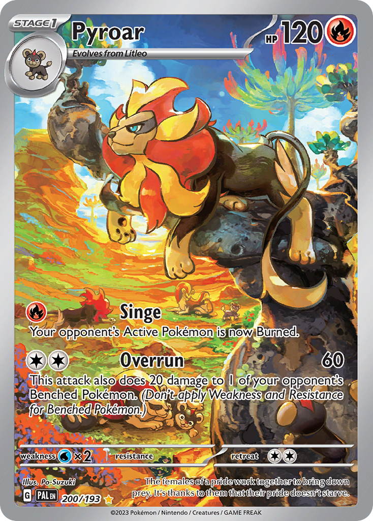 Pyroar Pokémon card
