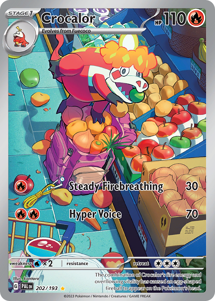 Crocalor Pokémon card