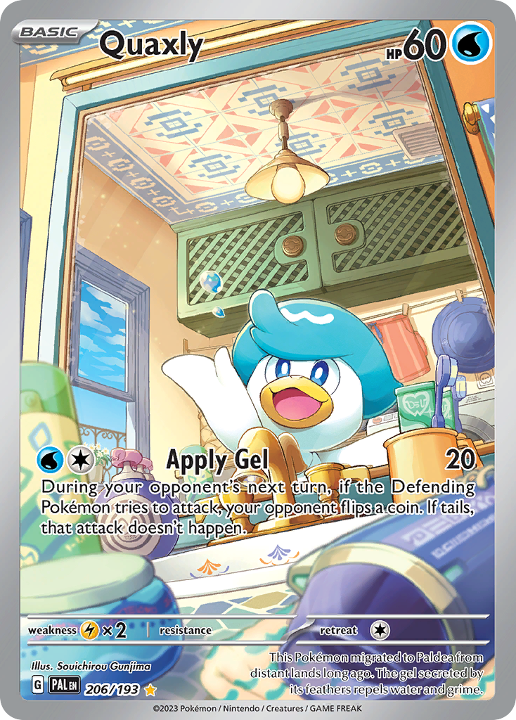 Quaxly Pokémon card