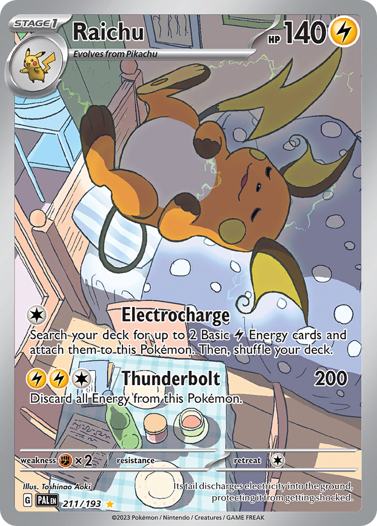 Raichu Pokémon card