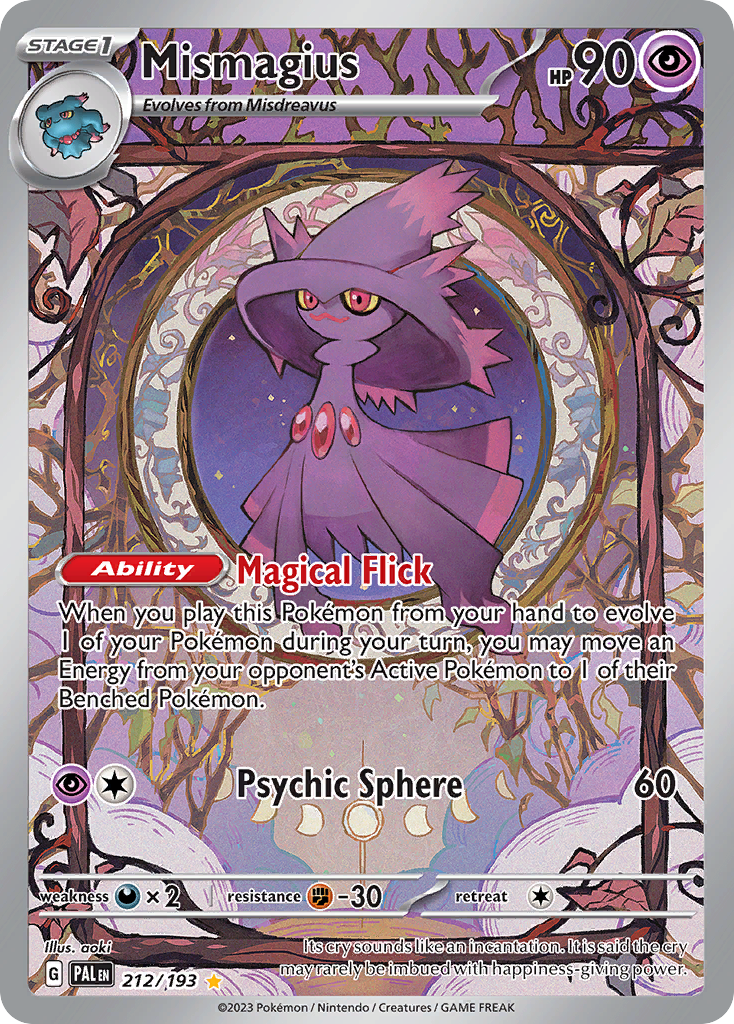Mismagius Pokémon card
