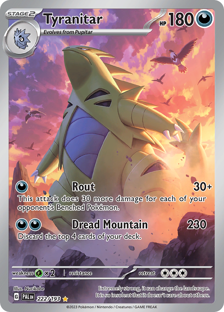 Tyranitar Pokémon card
