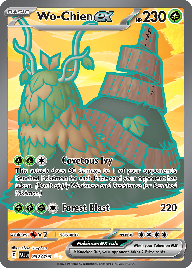 Wo-Chien ex Pokémon card