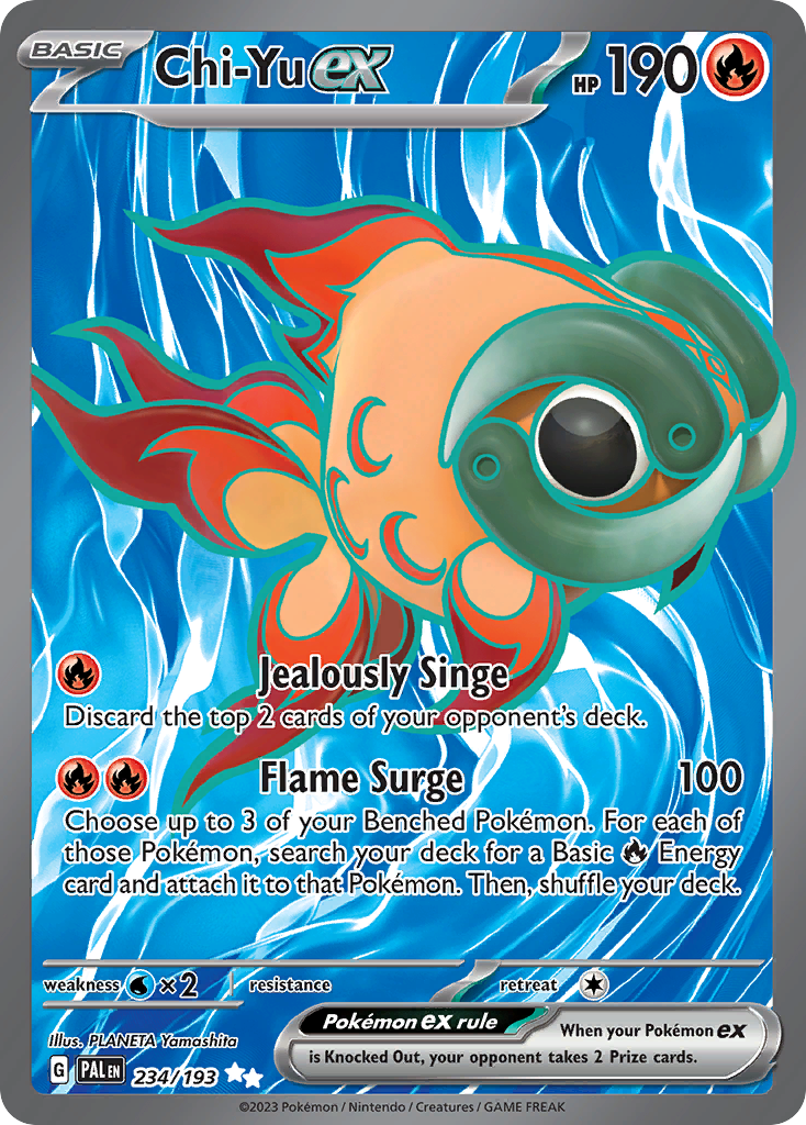 Chi-Yu ex Pokémon card