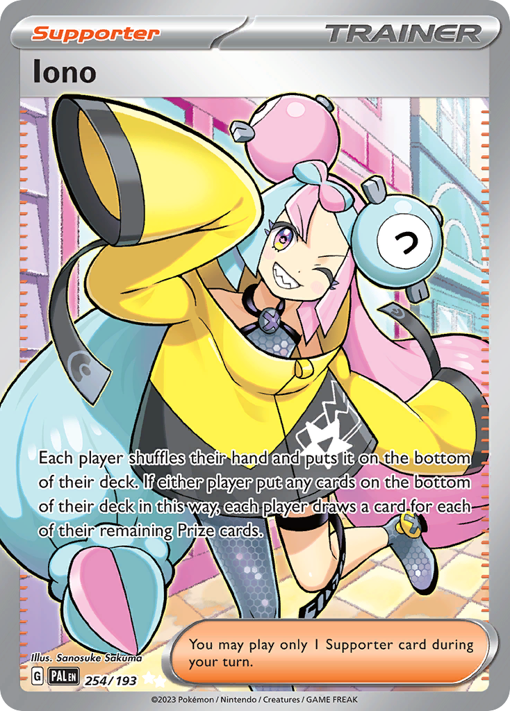 Iono Pokémon card