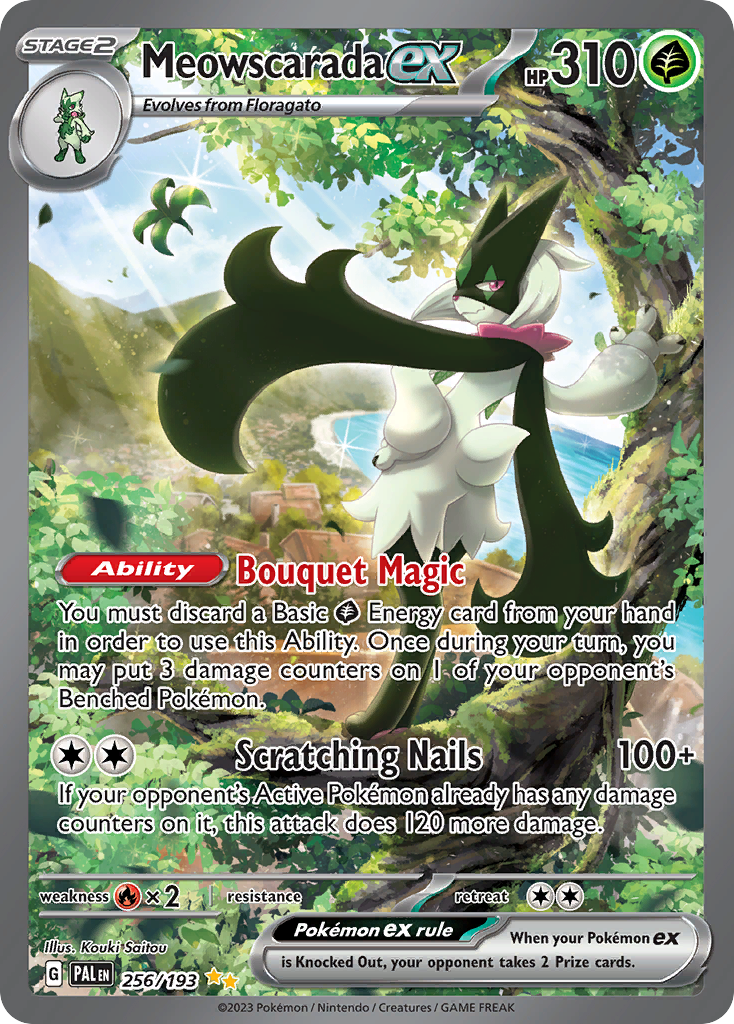 Meowscarada ex Pokémon card