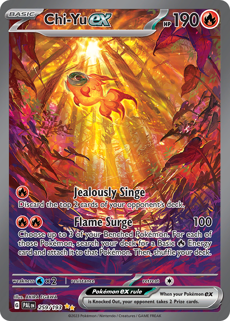 Chi-Yu ex Pokémon card