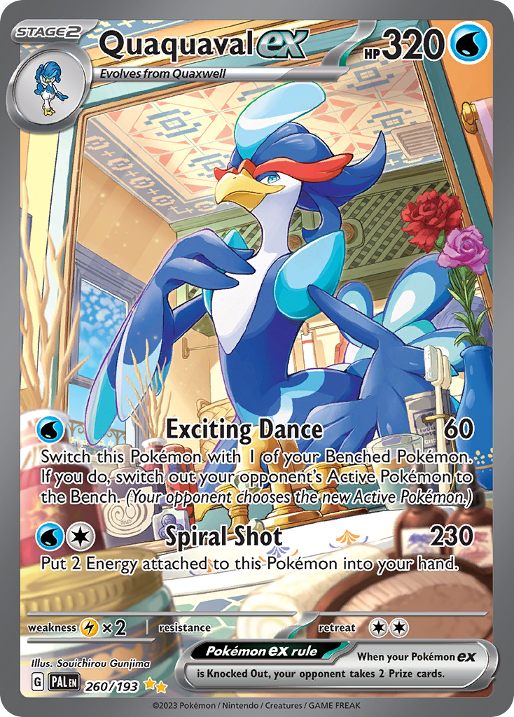 Quaquaval ex Pokémon card