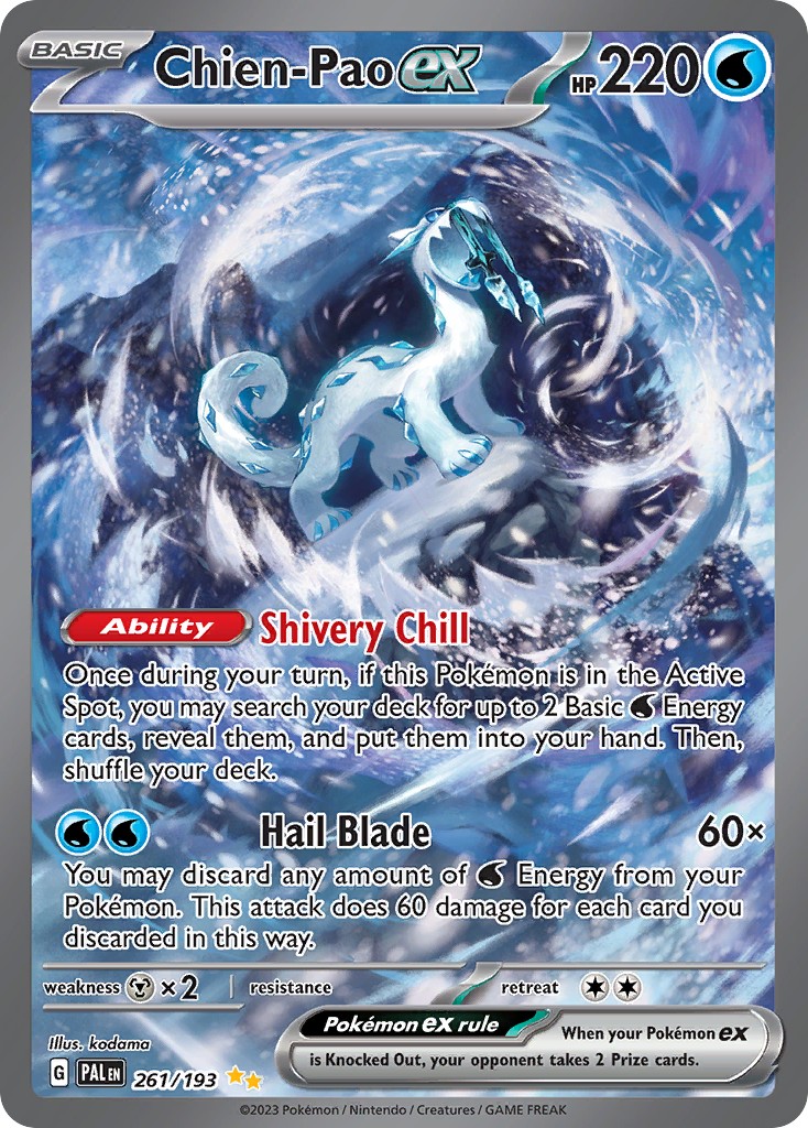 Chien-Pao ex Pokémon card