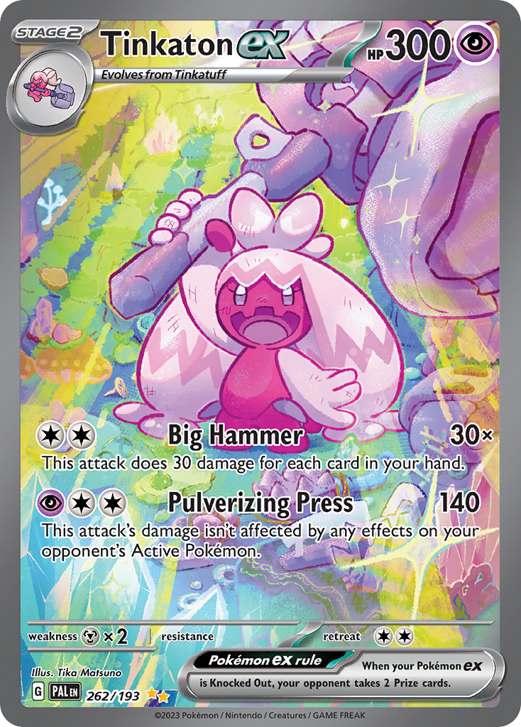 Tinkaton ex Pokémon card