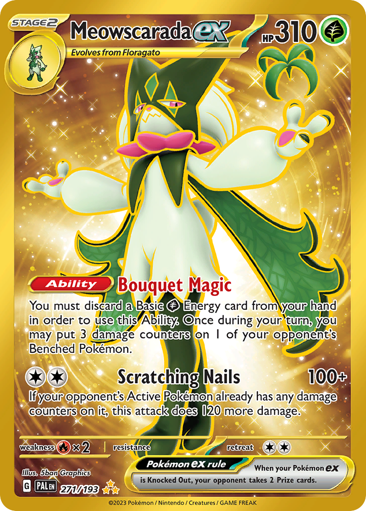 Meowscarada ex Pokémon card