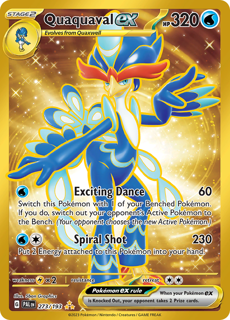 Quaquaval ex Pokémon card