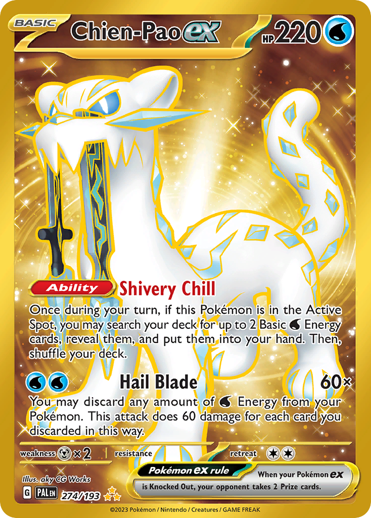 Chien-Pao ex Pokémon card
