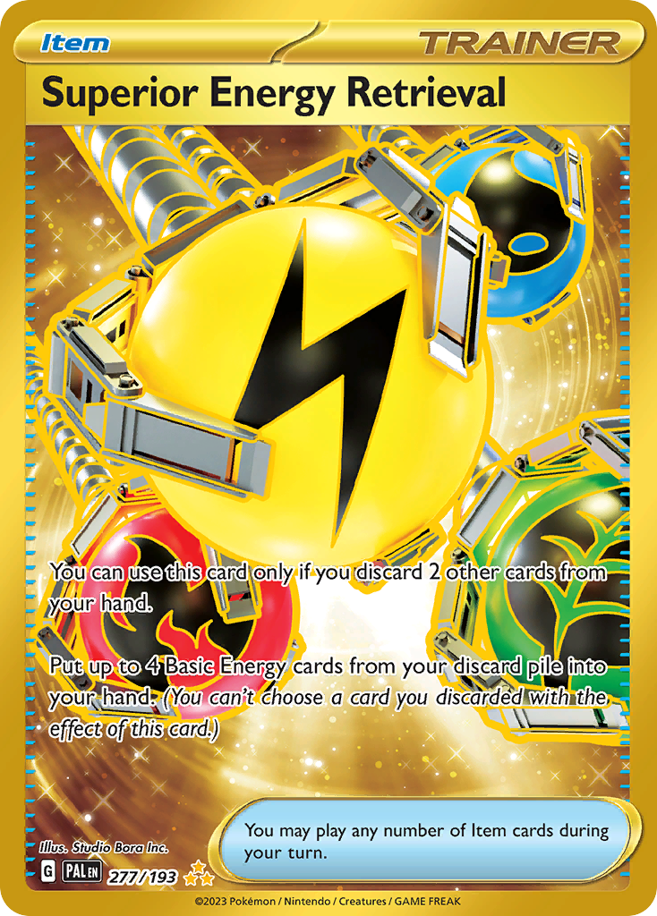 Superior Energy Retrieval Pokémon card