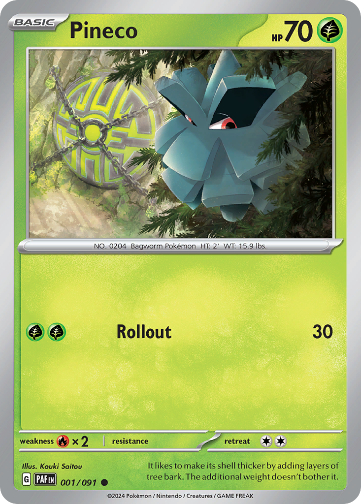 Pineco Pokémon card