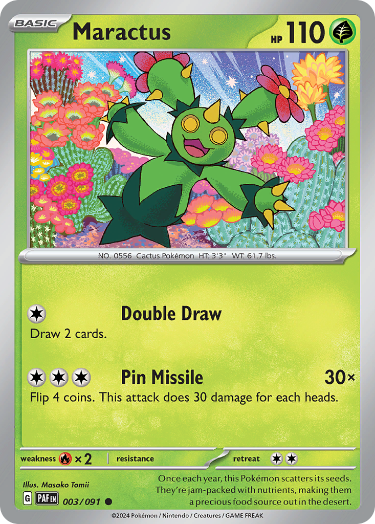Maractus Pokémon card