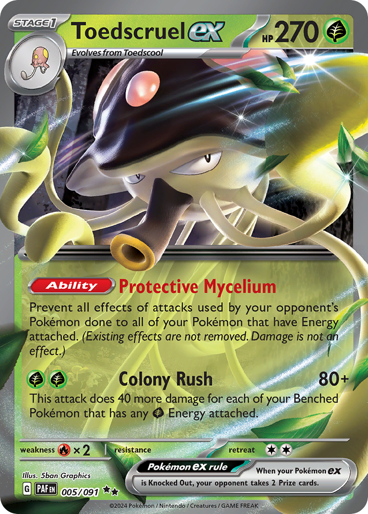 Toedscruel ex Pokémon card