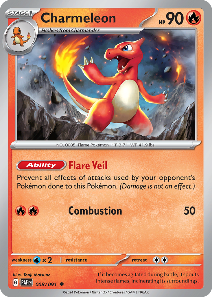 Charmeleon Pokémon card