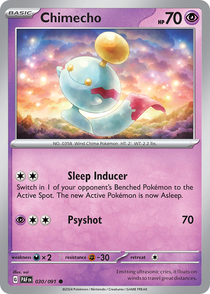 Chimecho Pokémon card