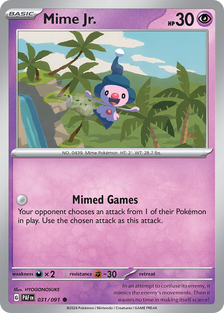 Mime Jr. Pokémon card