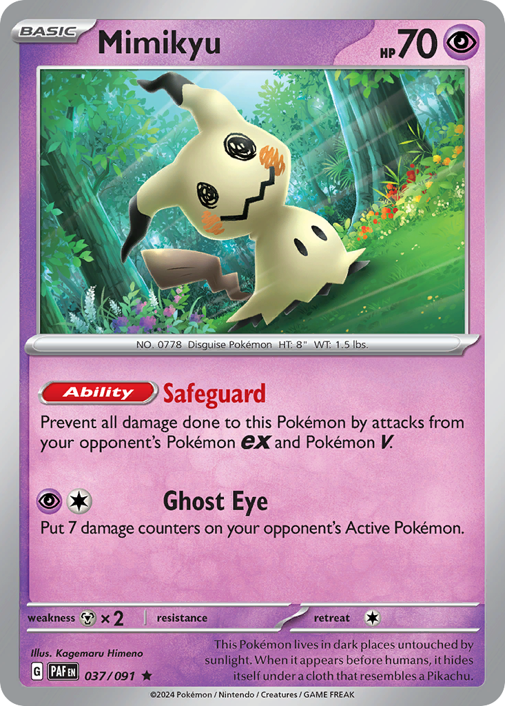 Mimikyu Pokémon card