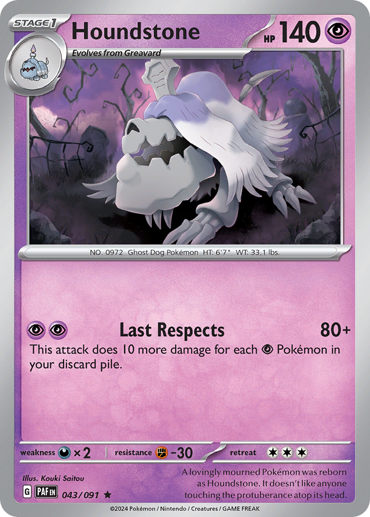 Houndstone Pokémon card