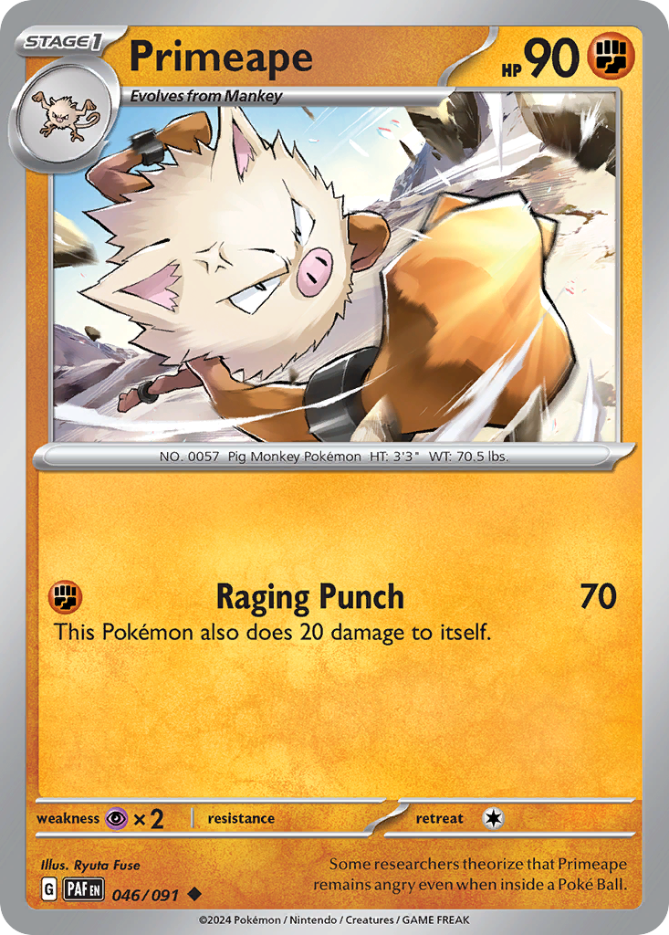 Primeape Pokémon card