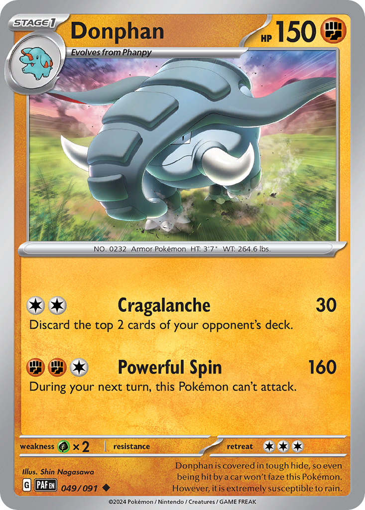Donphan Pokémon card