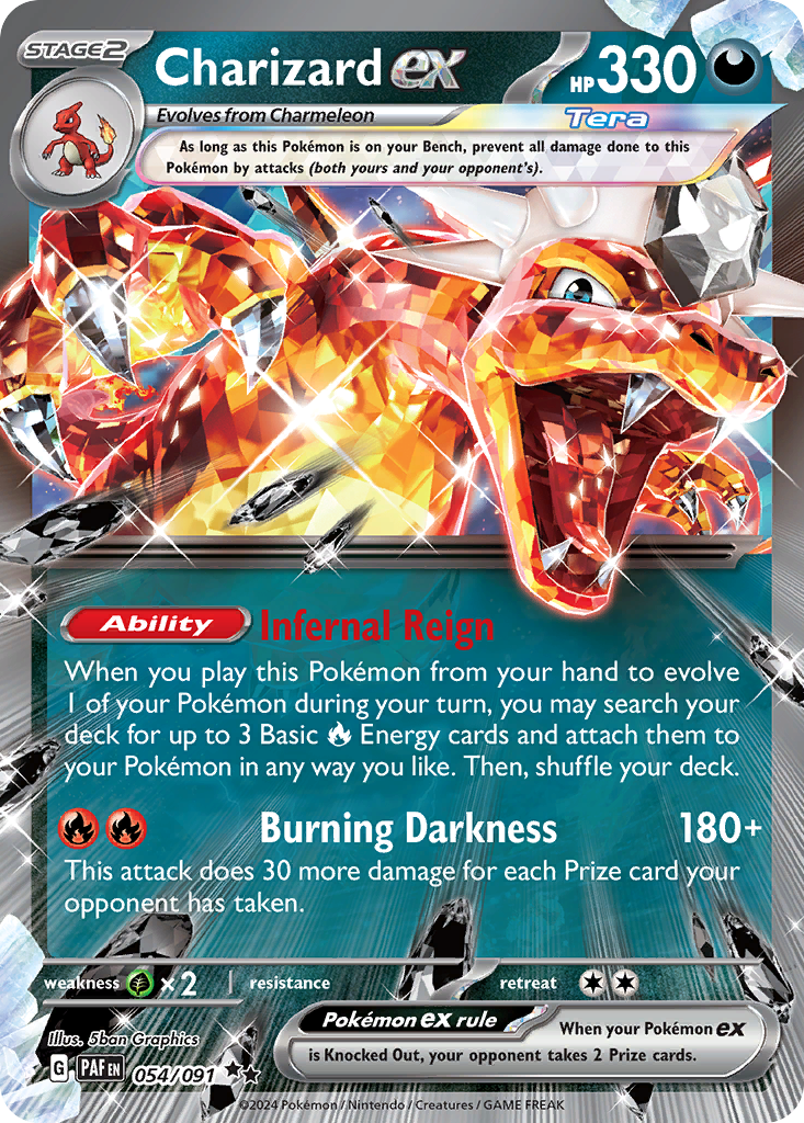 Charizard ex Pokémon card