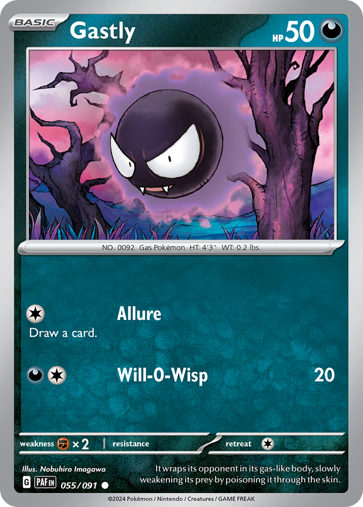 Gastly Pokémon card