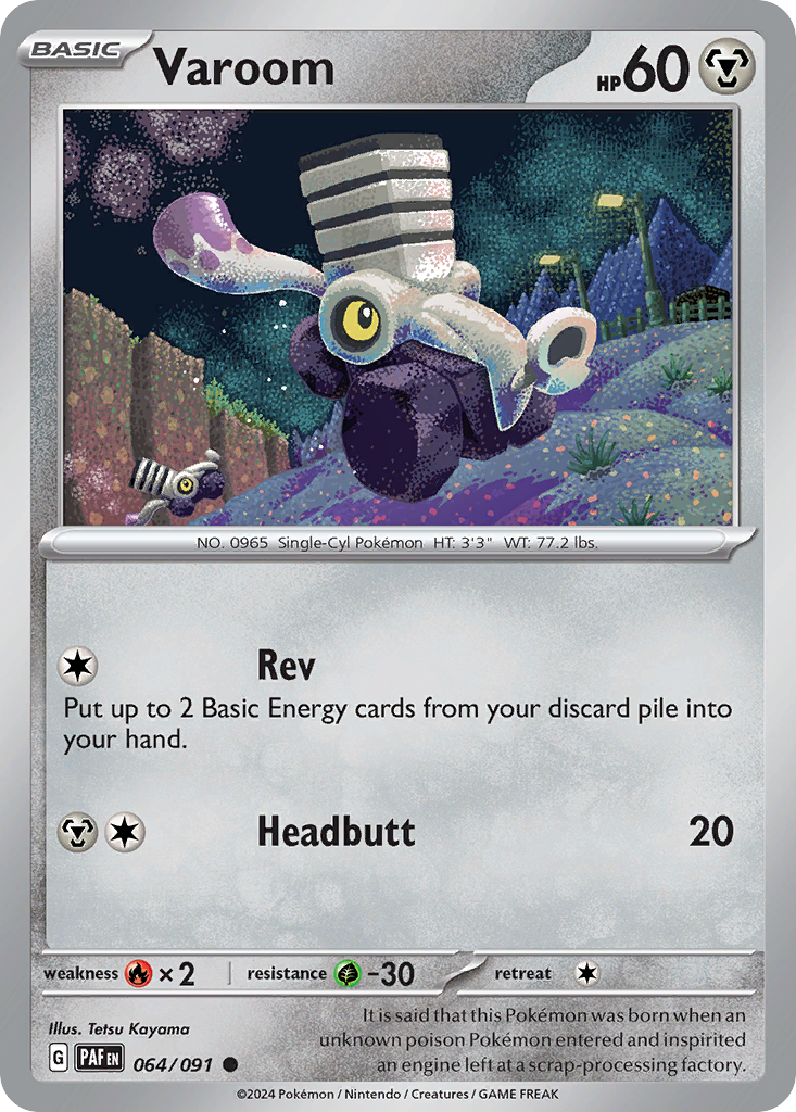 Varoom Pokémon card