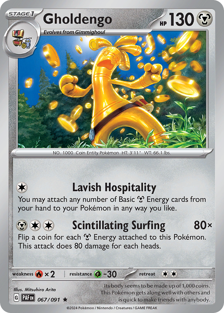 Gholdengo Pokémon card