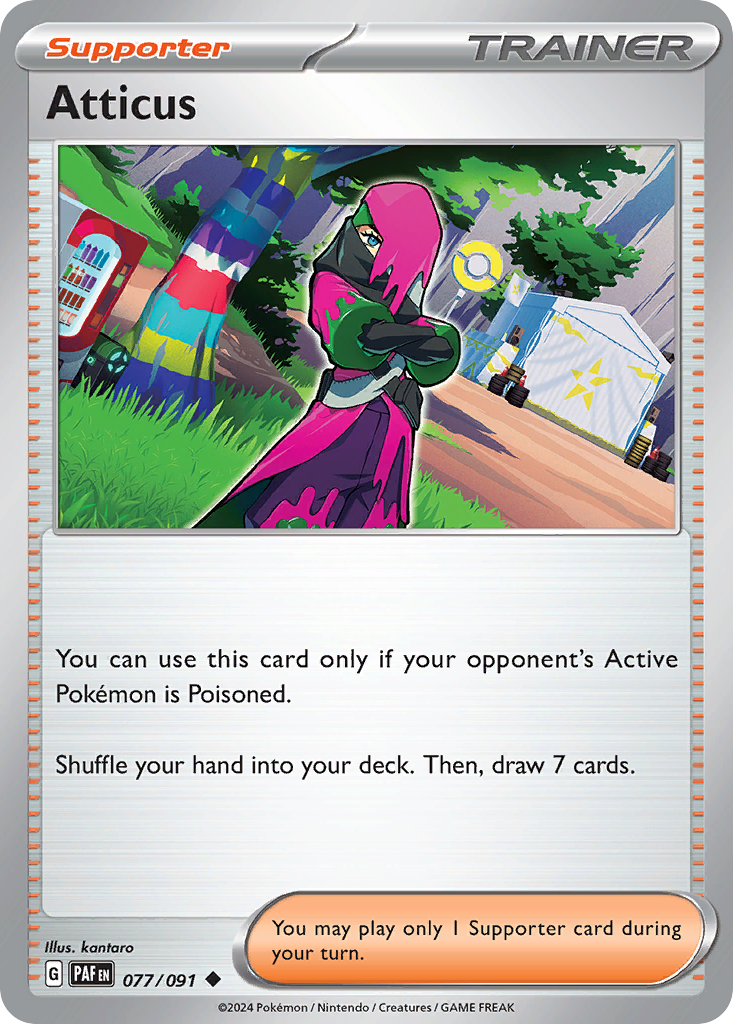 Atticus Pokémon card