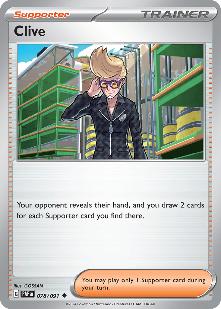 Clive Pokémon card