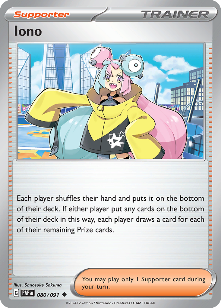 Iono Pokémon card
