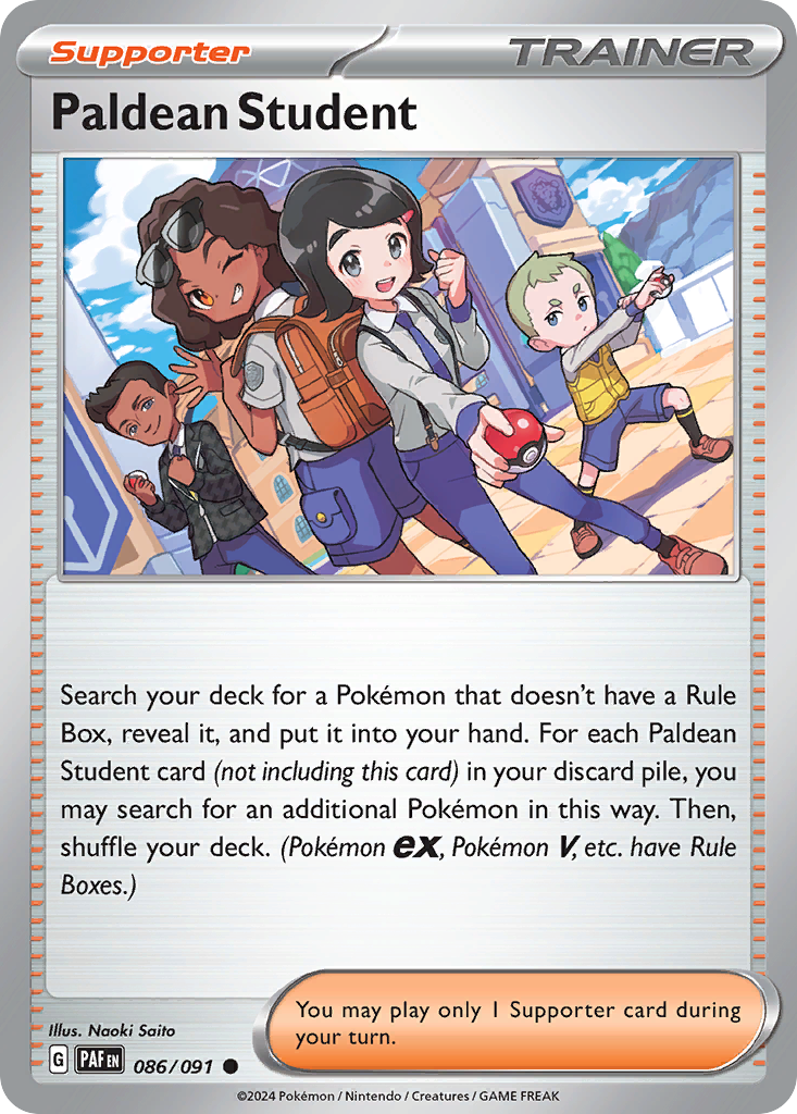 Paldean Student Pokémon card