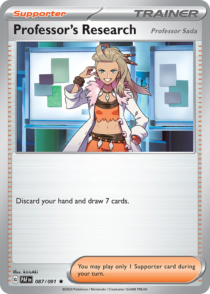 Professor's Research [Professor Sada] Pokémon card