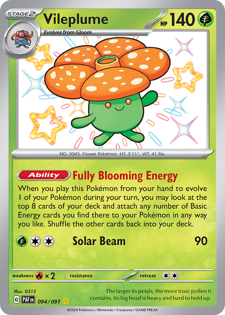 Vileplume Pokémon card