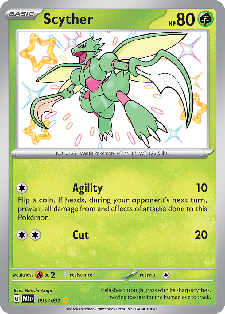 Scyther Pokémon card