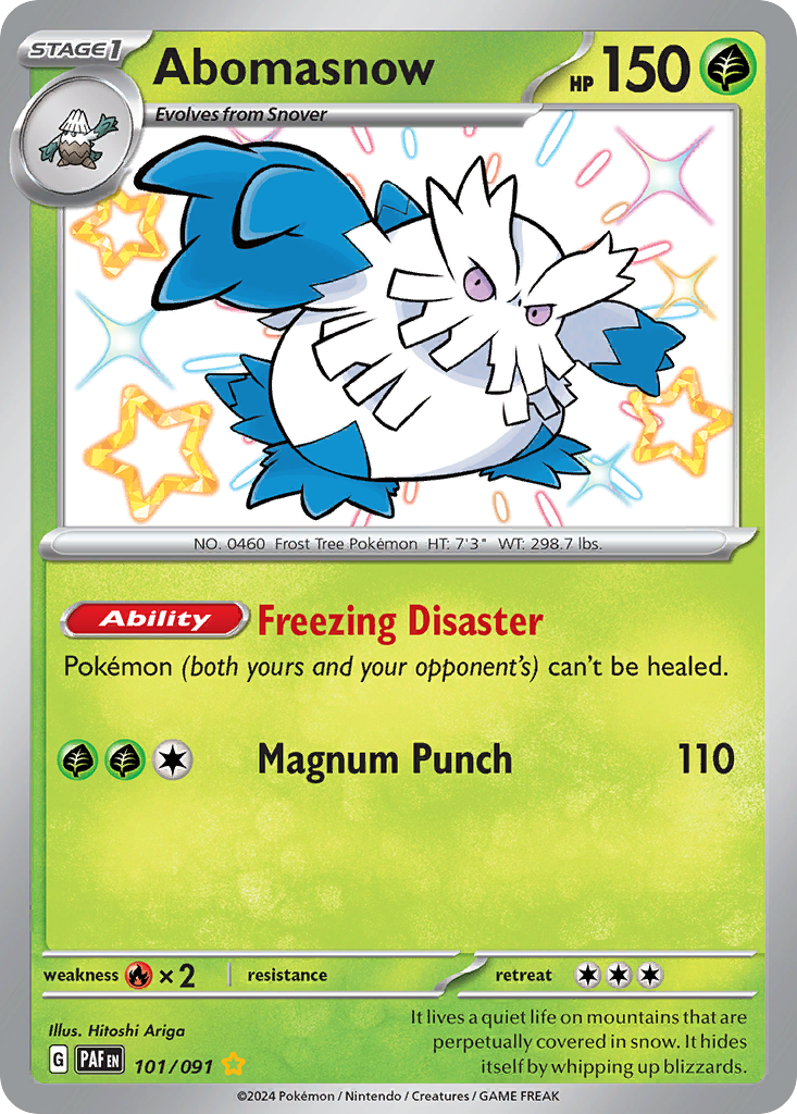 Abomasnow Pokémon card
