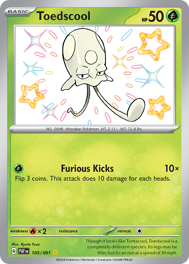 Toedscool Pokémon card