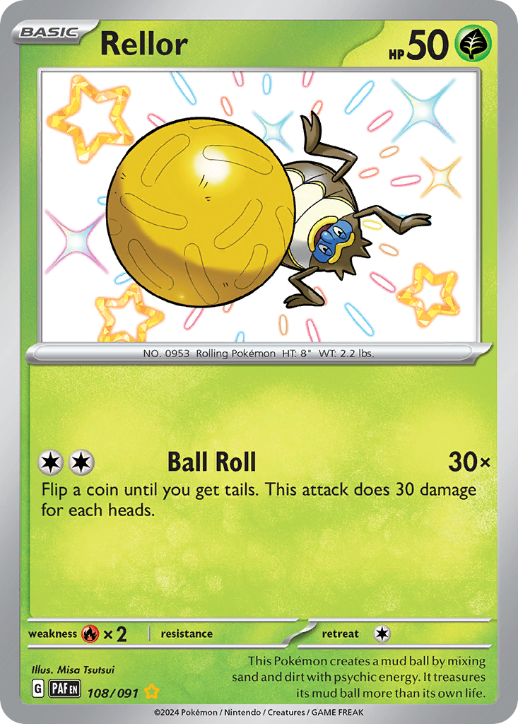 Rellor Pokémon card